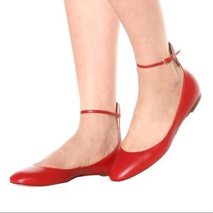 NEW! ❤️ Valentino Tango Ankle Strap Patent Flats